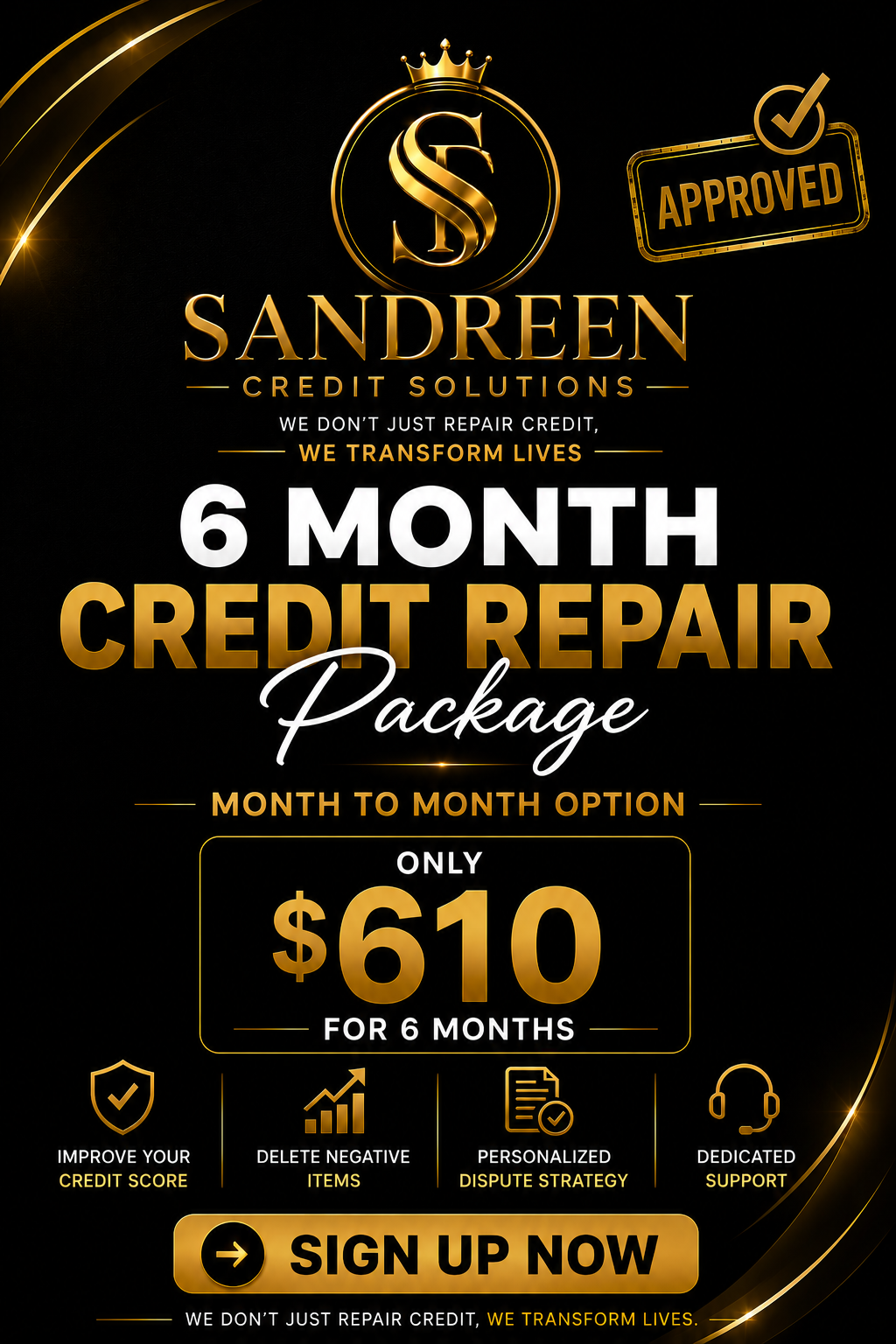 6 Month Credit Package
