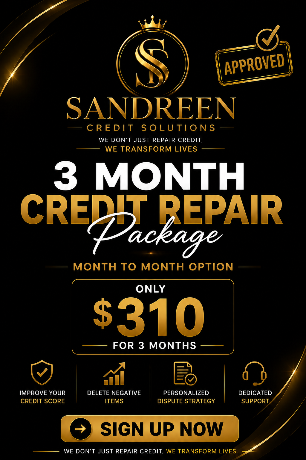3 Month Credit Package