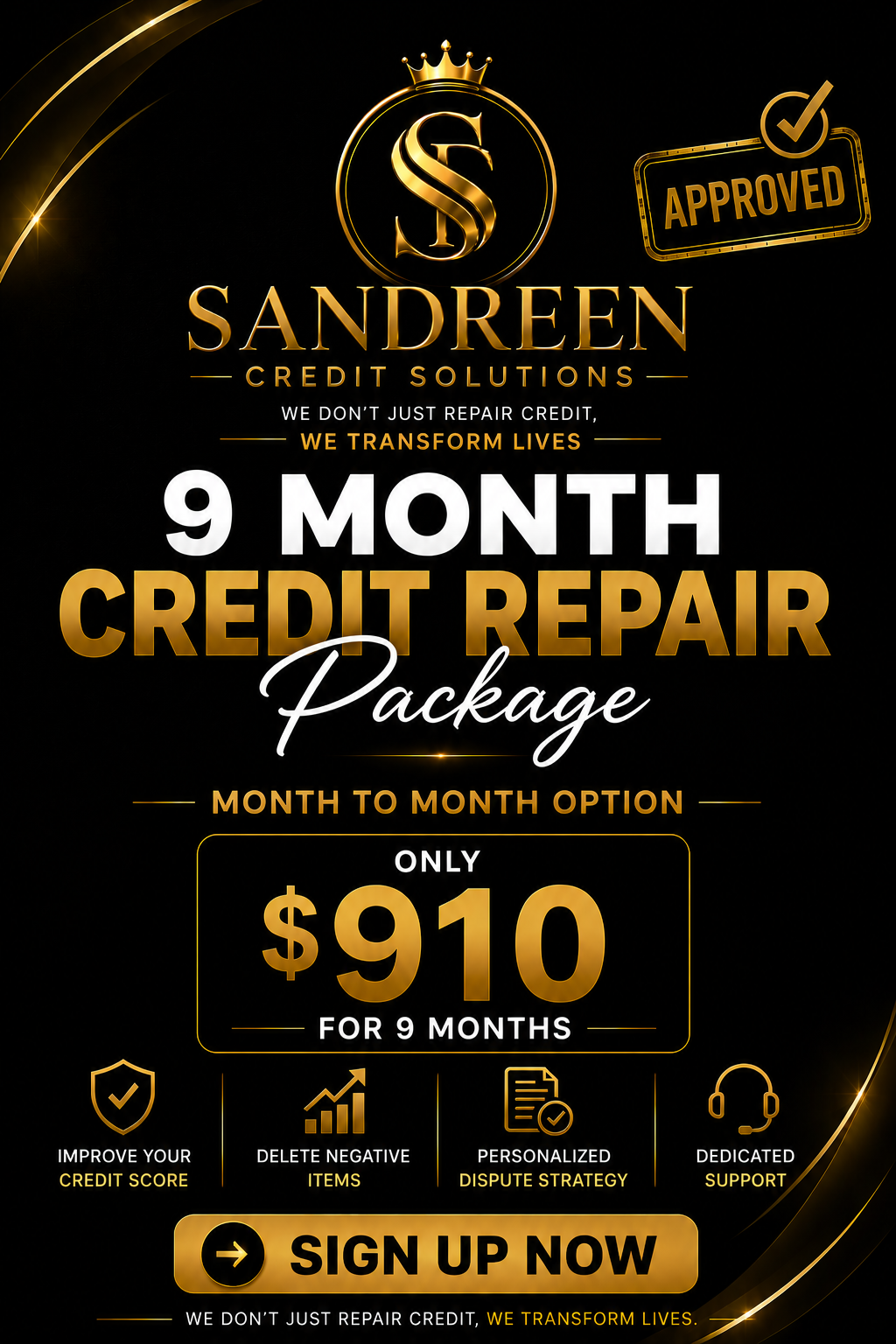 9 Month Credit Package