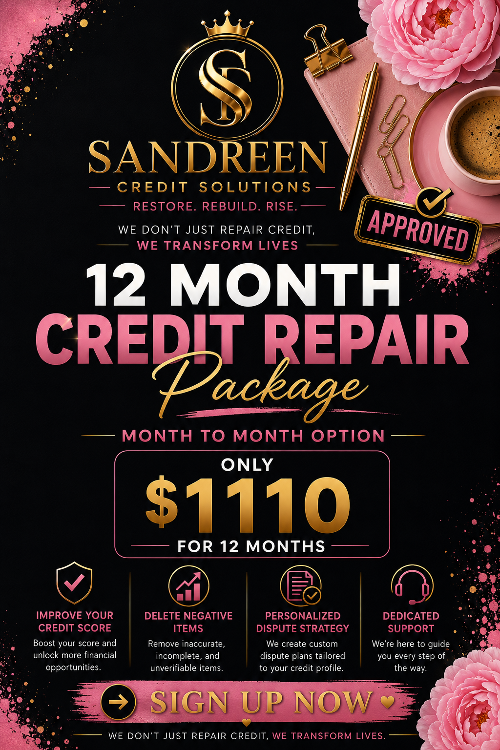 12 Month Credit Package ✨